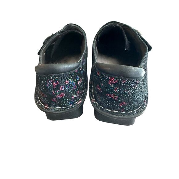 Alegria Dream Fit Dena black floral neoprene slip on shoes womens EU 36/ US 6 - Picture 3 of 12
